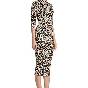 Alice and Olivia Leopard print long dress